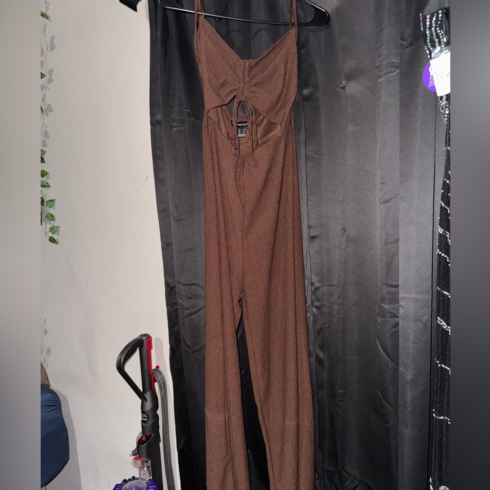 halter tie jumpsuit
